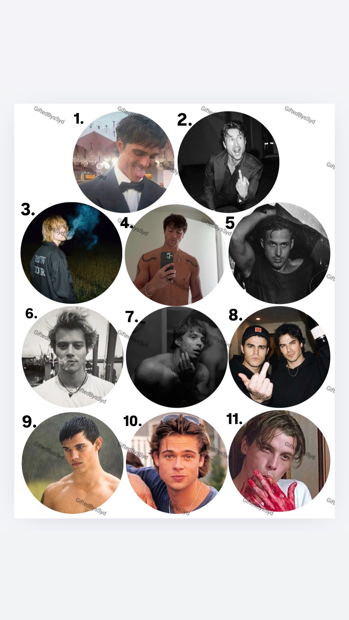Celeb Custom 2-in Pins