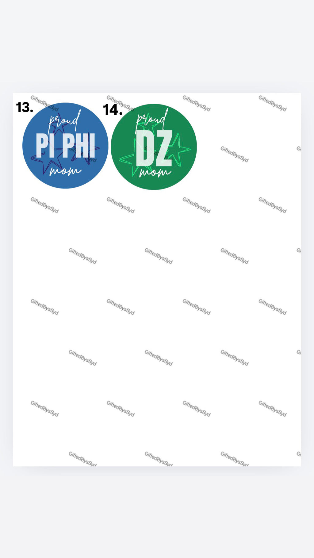 Sorority Family Custom 2-in Pin