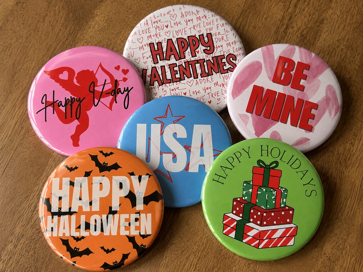 Holiday Custom 2-inch Pin