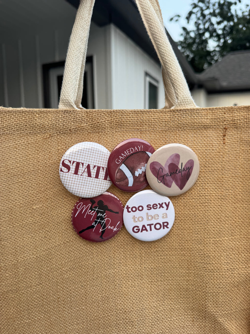 5-PACK College Gameday Custom 2-in Pins