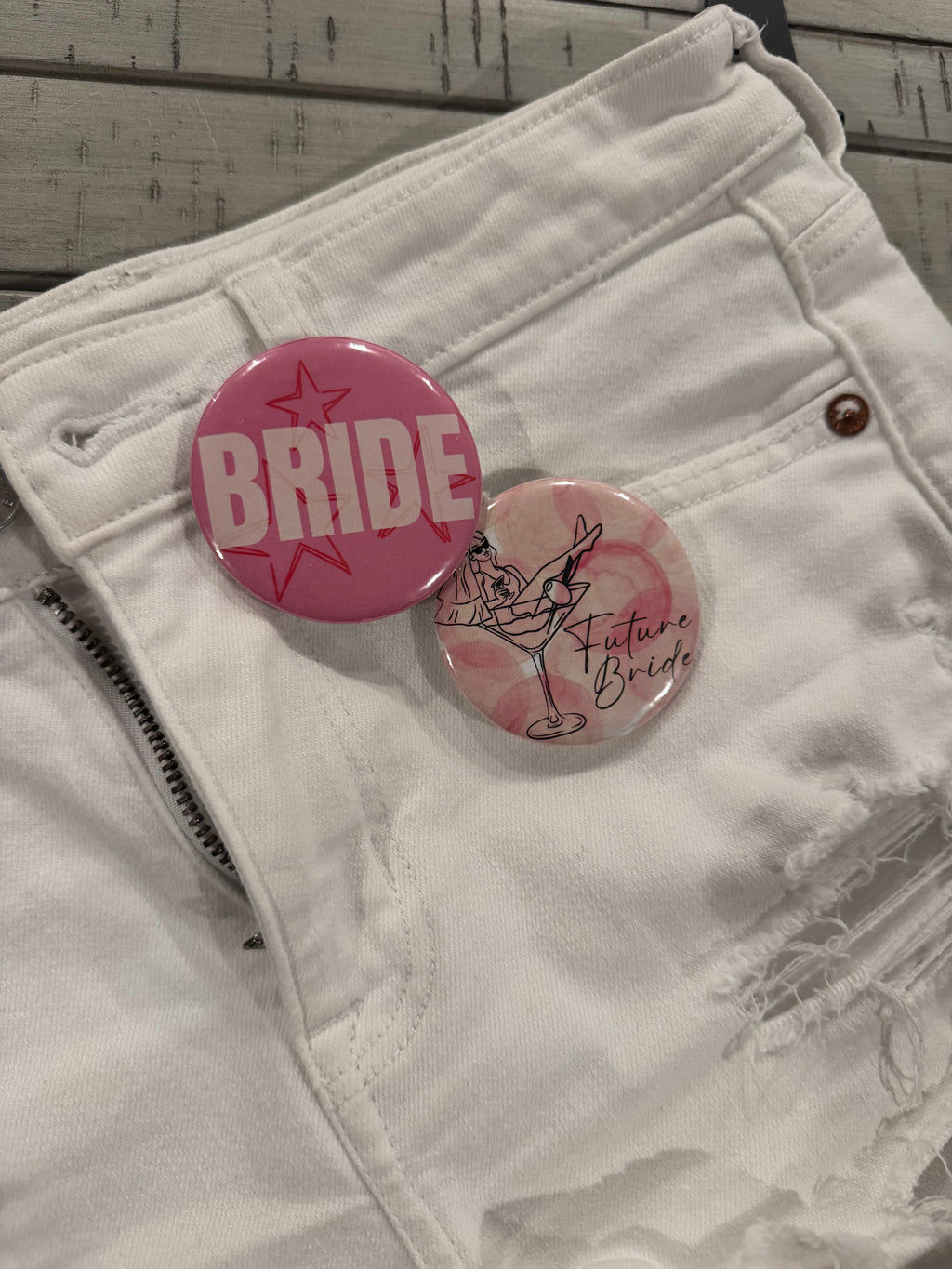 Wedding/Bridal Party Custom 2-in Pin