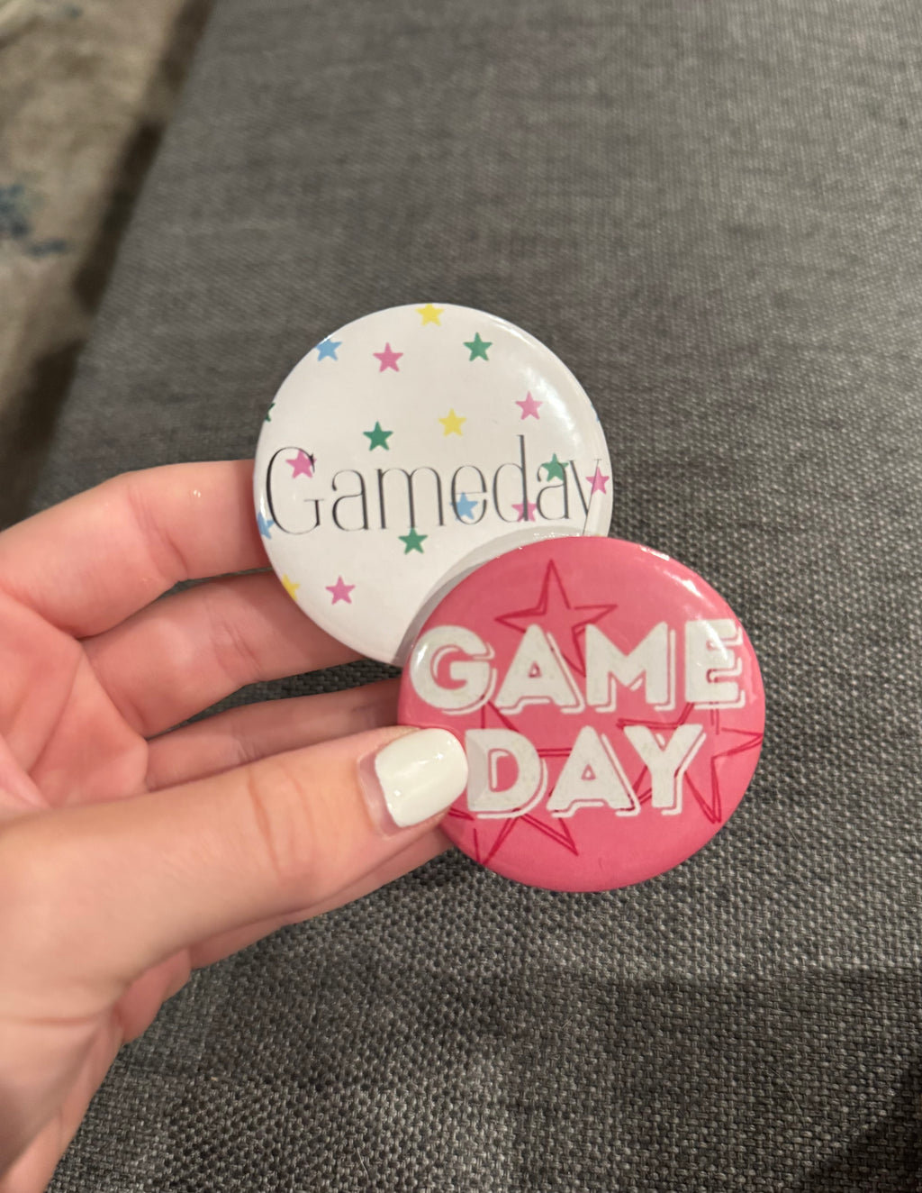 Girly Gameday Custom 2-in Pin