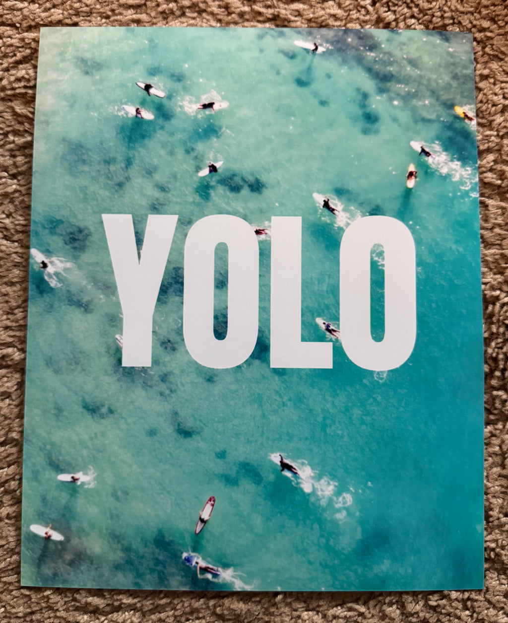 8x10 YOLO Beach Print