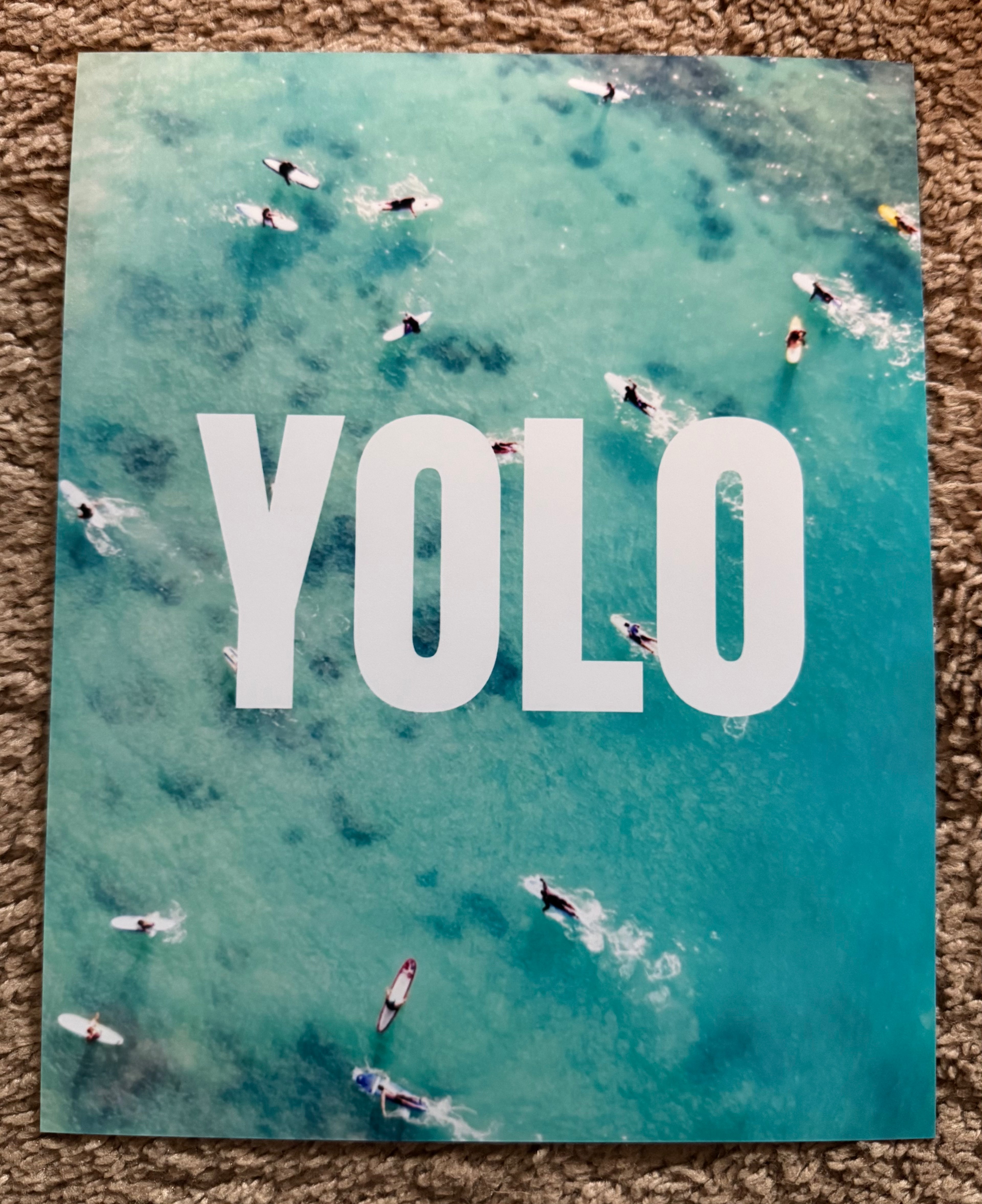 8x10 YOLO Beach Print
