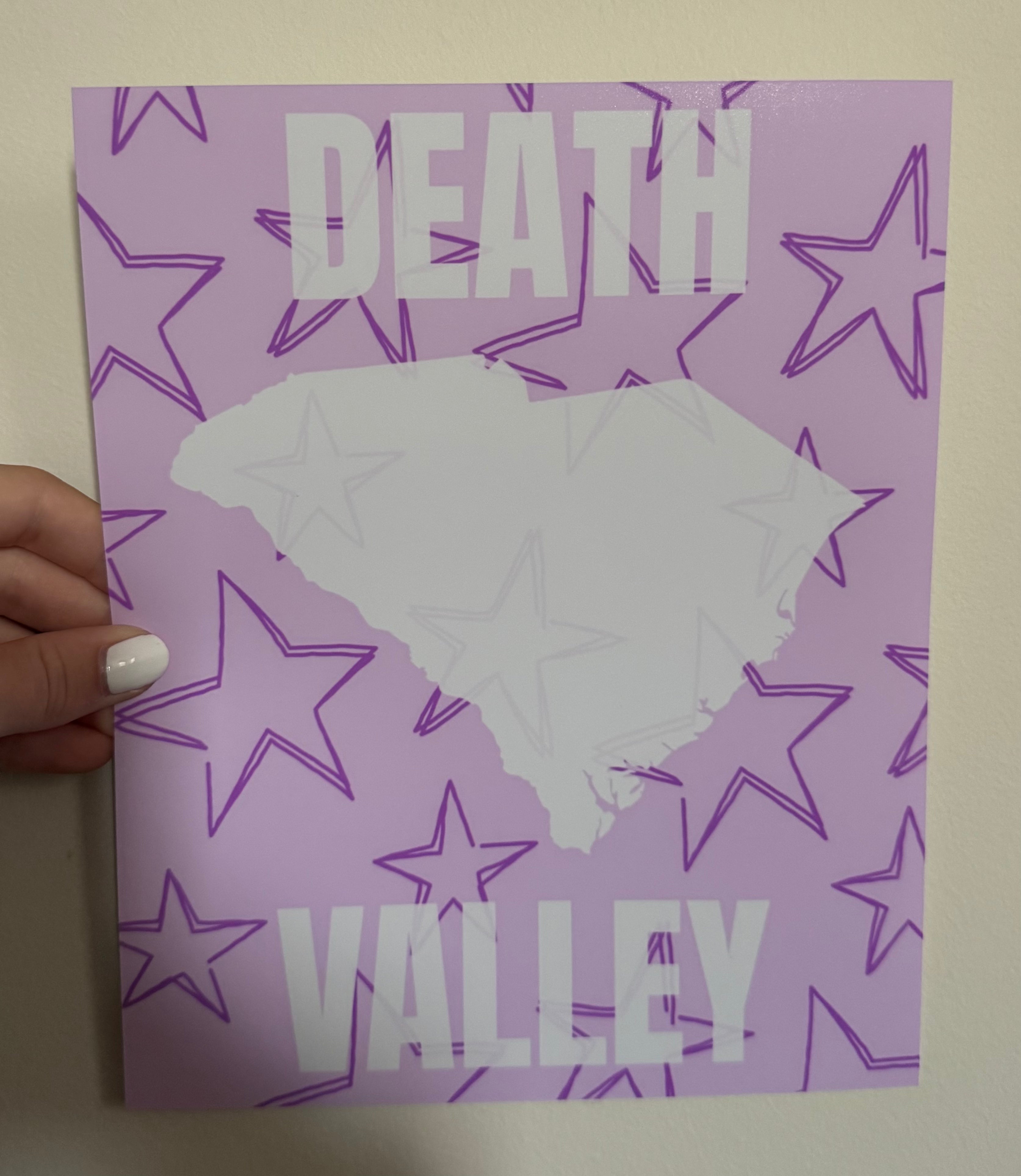 8x10 Purple Death Valley Print- CLEMSON COLLECTION