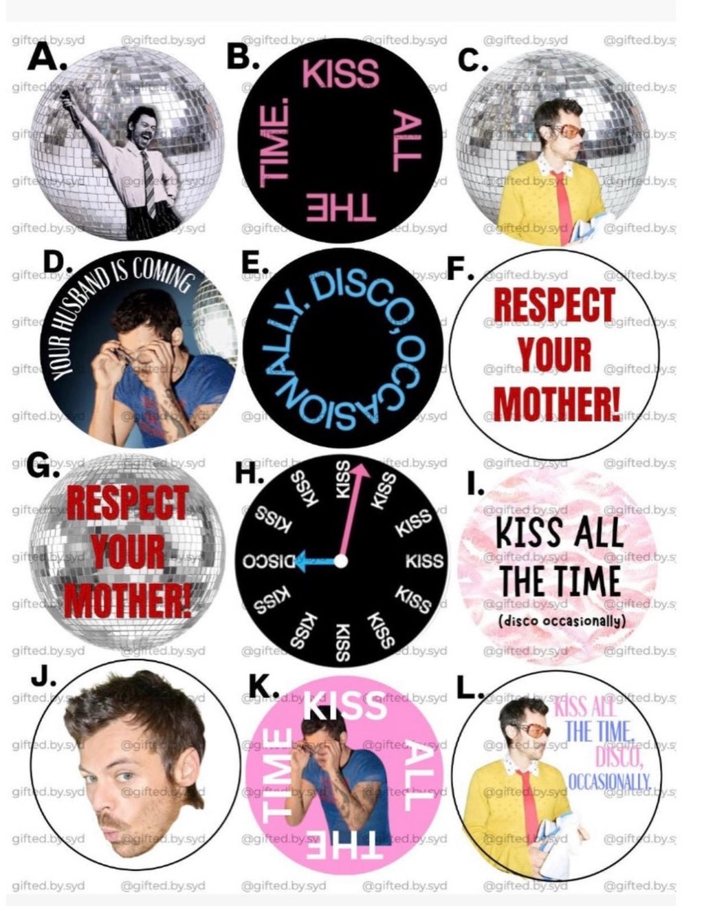 Harry Together Together Tour Concert Custom 2-in Pin