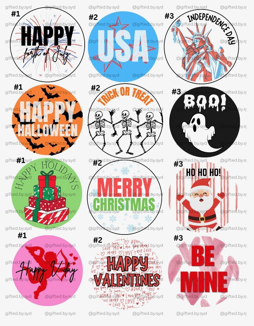 Holiday Custom 2-inch Pin