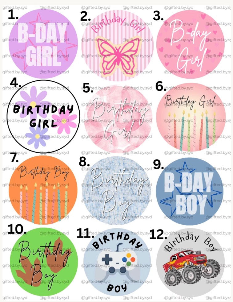 Birthday Custom 2-inch Pin